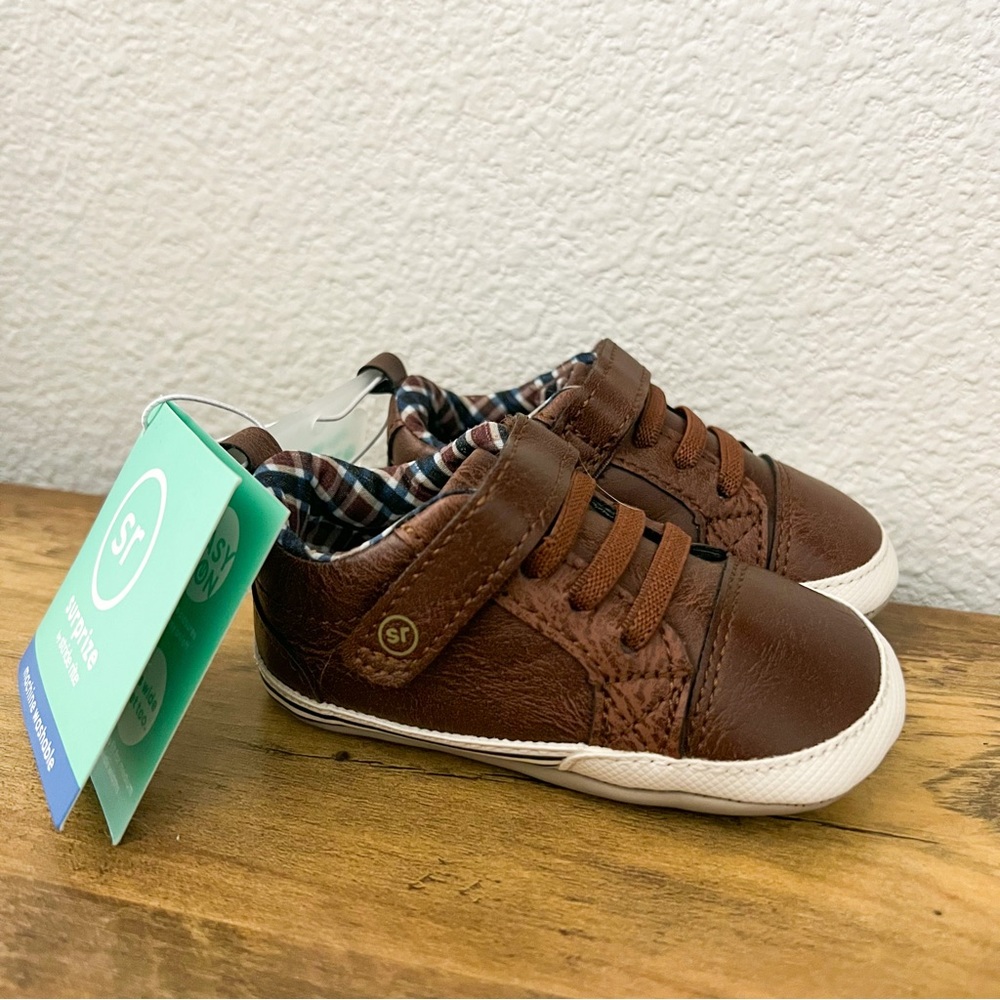 Brown Stride Rite Surprize Shoes - 6-12 months